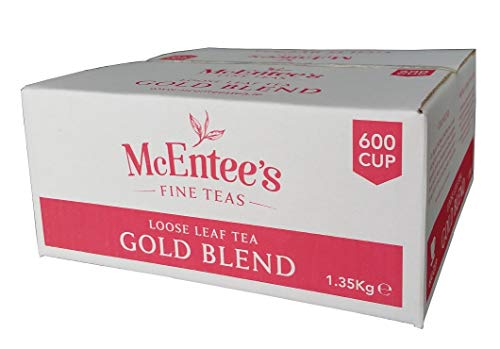 McEntee's Irish Loose Leaf Gold Blend Tea - Catering 1.35Kg - 600 Cup - Expertly Blended in Ireland to give That Perfect Cup of Tea. A Traditional Blend of Assam and Kenyan Tea. A Taste of Home. von McEntee's Tea