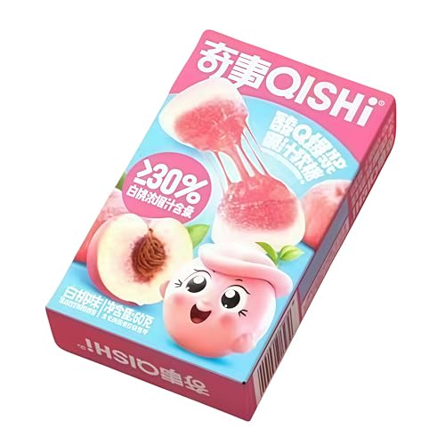 Mckona-Fruchtige Gummibärchen (60g) - 3 Geschmacksrichtungen (Erdbeere, Weißer Pfirsich, Traube) (weißer Pfirsich) von McKona