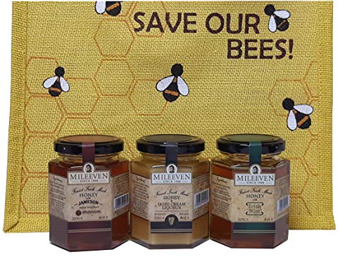3 Sorten Bienenhonig aus Irland mit SAVE OUR BEES Shopper von McLaughlin's Irish Shop