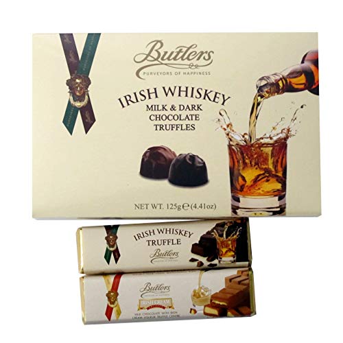 Butlers Irish Whiskey Trüffel und Irish Cream Spezialitäten im 3er Geschenkset von McLaughlin's Irish Shop