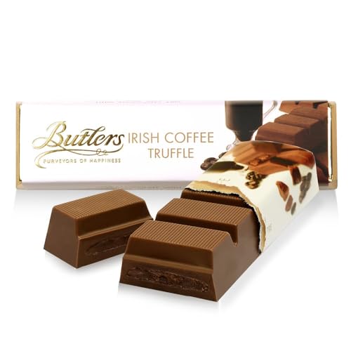 Butlers Schokoladenriegel aus Vollmilchschokolade mit Irish Coffee Trüffelcremefüllung. 10 x 75g. MHD: 03.10.2024 von McLaughlin's Irish Shop