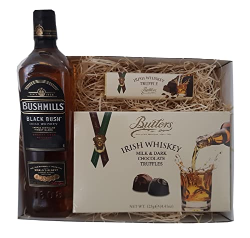 Geschenkpaket aus Irland mit Black Bush Whiskey. von McLaughlin's Irish Shop