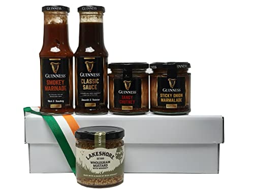 Irisches Gourmet Präsentbox mit Guinness Sauce, Marinade und Chutneys von McLaughlin's Irish Shop