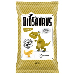 Mais-Snacks BioSaurus mit Käse von McLoyds