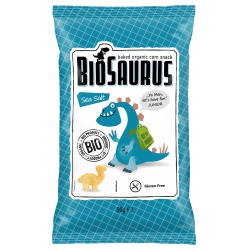 Mais-Snacks BioSaurus mit Meersalz von McLoyds
