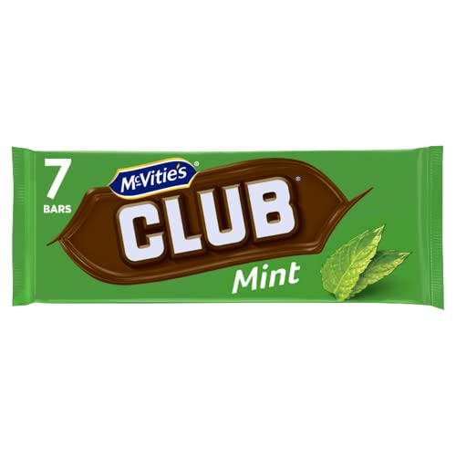 McVitie's Club Mint Schokoladenkeksriegel, 7 Riegel (1 Stück) von McVitie's