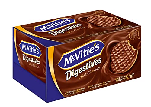 McVitie's Digestives 10 x 200 g – knusprige Kekse aus Großbritannien – unvergleichlich leckere Bisquits nach traditioneller Rezeptur – Milchschokolade von McVitie's