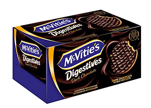 McVitie's Digestives 10 x 200 g – knusprige Kekse aus Großbritannien – unvergleichlich leckere Bisquits nach traditioneller Rezeptur – Dunkle Schokolade von McVitie's