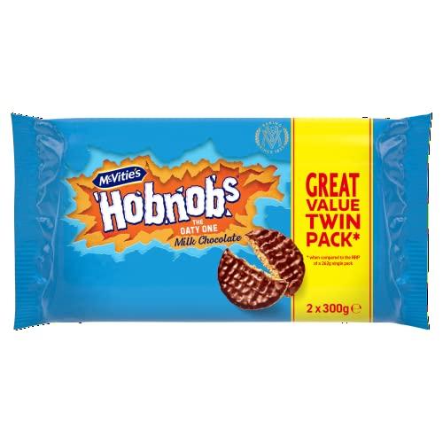 McVitie's Hobnobs Milchschokolade, Doppelpack, 2 x 300 g von McVitie's