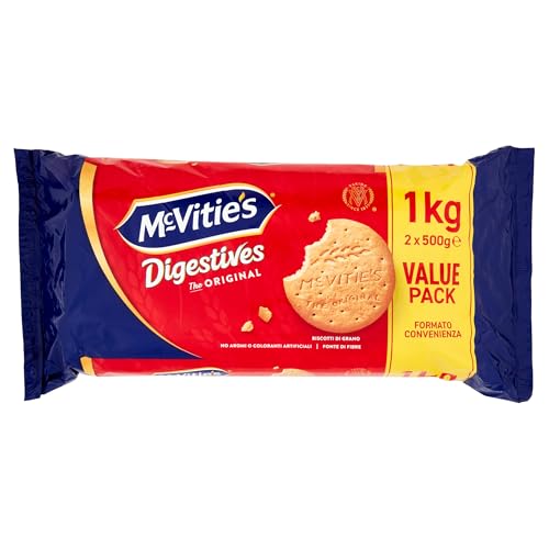 McVities Digestives 1Kg (2 Packs of 500g) importiert aus GB von McVitie's