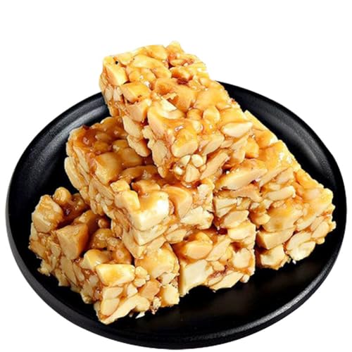 McKona Snack-Erdnussriegel Extra Knuspriger Nuss-Snackriegel Einfache Zutaten Leckerer Und Gesunder Protein-Nussriegel Einzeln Verpackt 500g (ca. 13 Stück) von McKona