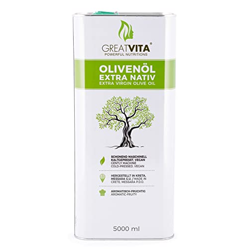GreatVita Olivenöl, extra nativ & kaltgepresst, 5000ml fruchtiges Olivenöl im Kanister GreatVita Olivenöl, extra nativ & kaltgepresst, 5000ml fruchtiges Olivenöl im Kanister von Mea Vita