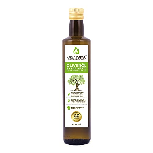 GreatVita Olivenöl, extra nativ & kaltgepresst, 500ml fruchtiges Olivenöl in Glasflasche GreatVita Olivenöl, extra nativ & kaltgepresst, 500ml fruchtiges Olivenöl in Glasflasche von Mea Vita