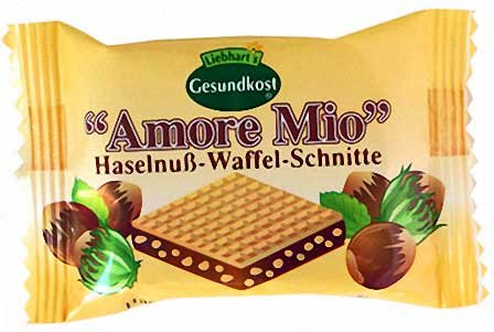 Liebhart's Amore Mio Haselnuss Waffel Schnitten 20x19g Liebhart's Amore Mio Haselnuss Waffel Schnitten 20x19g von Meavit