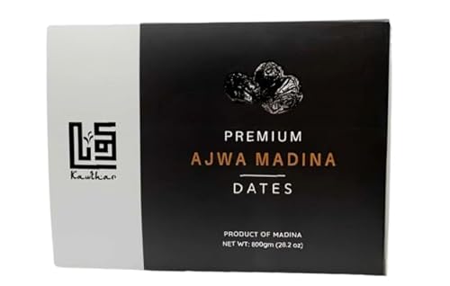 Ajwa Dates 800 g, hochwertig, groß, frisch, 100 % natürlich, ballaststoffreich, köstliche frische Datteln aus Madinah Ajwa Dates 800 g, hochwertig, groß, frisch, 100 % natürlich, ballaststoffreich, köstliche frische Datteln aus Madinah von Meden