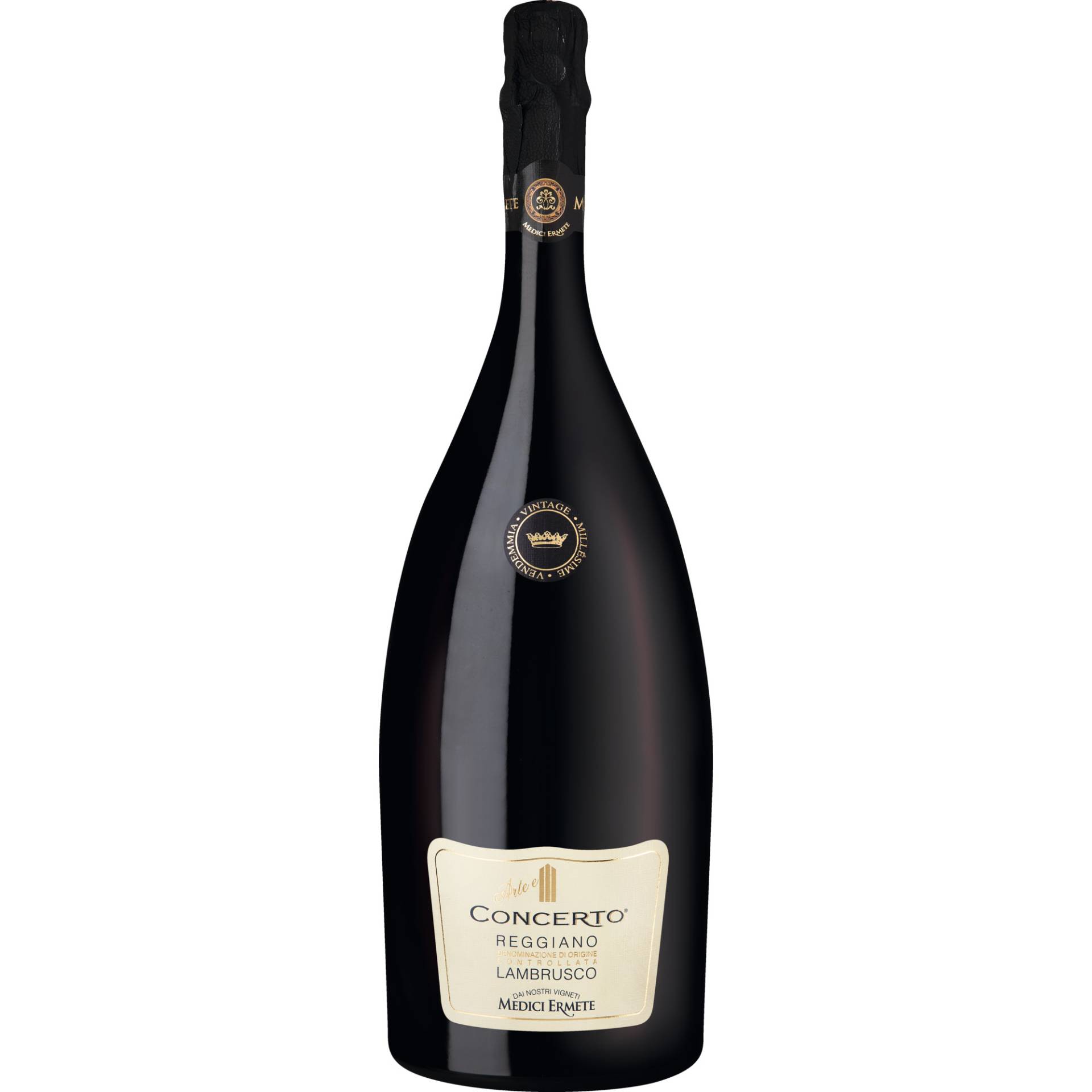 Concerto Lambrusco, Reggiano Secco DOC, Magnum, Emilia Romagna, 2023, Rotwein Concerto Lambrusco, Reggiano Secco DOC, Magnum, Emilia Romagna, 2023, Rotwein von Medici Ermete & Figli, 42040 Reggio Emilia, Italia