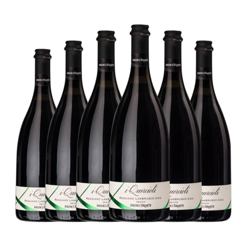 Medici Ermete I Quercioli Lambrusco Reggiano 75 cl Rotwein (Karton mit 6 Flaschen von 75 cl) von Medici Ermete & Figli