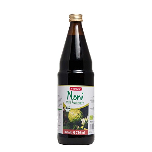 Bio Noni 100 % Direktsaft - 750 ml Glasflasche von MEDICURA