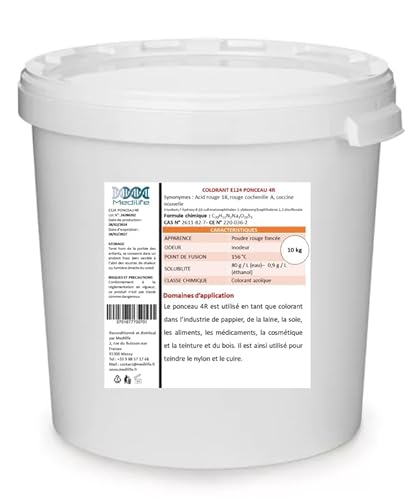 10 kg COLORANT E124 PONCEAU 4R: Red Acid 18, Cochineal Red A, Coccine new 10 kg COLORANT E124 PONCEAU 4R: Red Acid 18, Cochineal Red A, Coccine new von Medilife