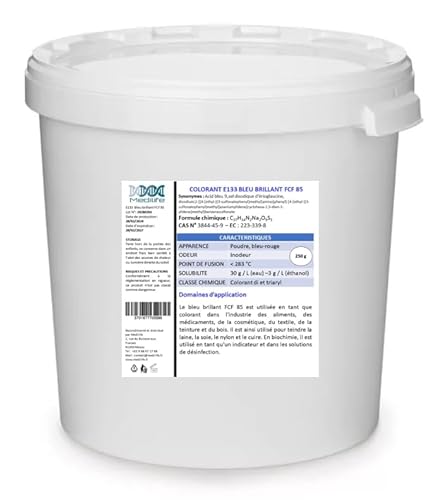 250 g Farbstoff E133 Brillantblau FCF 85: Blausäure 9, Dinatriumsalz aus Erioglaucin 250 g Farbstoff E133 Brillantblau FCF 85: Blausäure 9, Dinatriumsalz aus Erioglaucin von Medilife