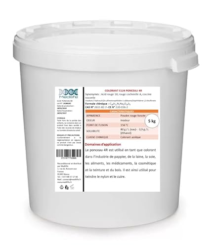 5 kg COLORANT E124 PONCEAU 4R: Red Acid 18, Cochenilla Red A, Coccine new 5 kg COLORANT E124 PONCEAU 4R: Red Acid 18, Cochenilla Red A, Coccine new von Medilife