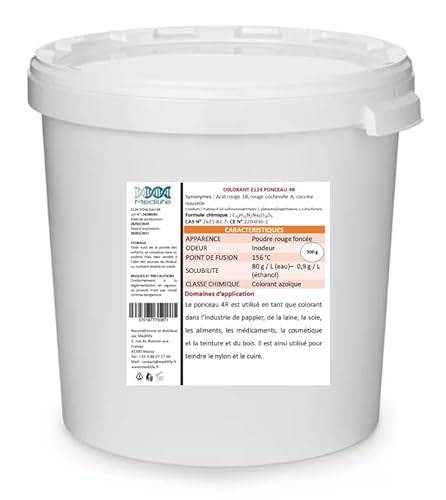 500 g COLORANT E124 PONCEAU 4R: Red Acid 18, Cochenilla Red A, Coccine new 500 g COLORANT E124 PONCEAU 4R: Red Acid 18, Cochenilla Red A, Coccine new von Medilife