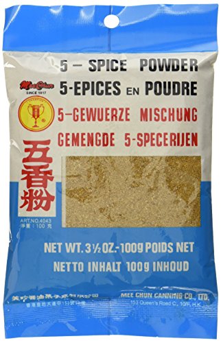 Mee Chun Fünf-Gewürzpulver (Anis, Zimt, Ingwer, Fenchel,Pfeffer), 5er Pack (5 x 100 g) von Mee Chun