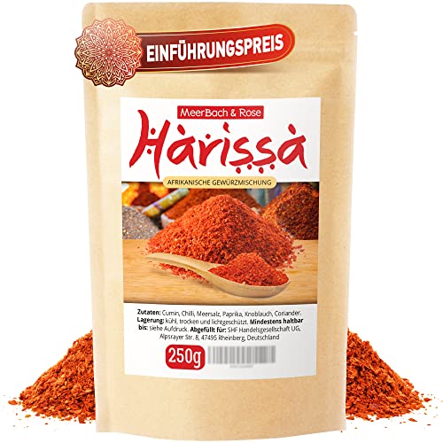 Harissa Gewürzmischung 250g, Harissa Pulver, das Kult - Gewürz aus der orientalischen und nordafrikanischen Küche von MeerBach & Rose