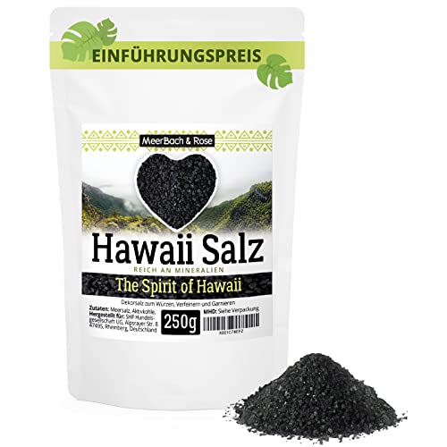 Hawaii Salz, schwarzes Salz, Lava Salz, Vulkan Salz, 250g Hawai Salz schwarz von MeerBach & Rose