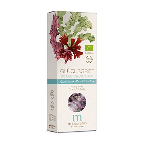 Meeresgarten Glücksgriff Bio Meeresalgensalat, Algen Flakes Mix, 30g (30, 1) von Meeresgarten