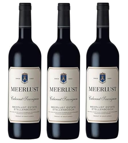 3x 0,75l - 2020er - Meerlust - Cabernet Sauvignon - Stellenbosch W.O. - Südafrika - Rotwein trocken von Meerlust