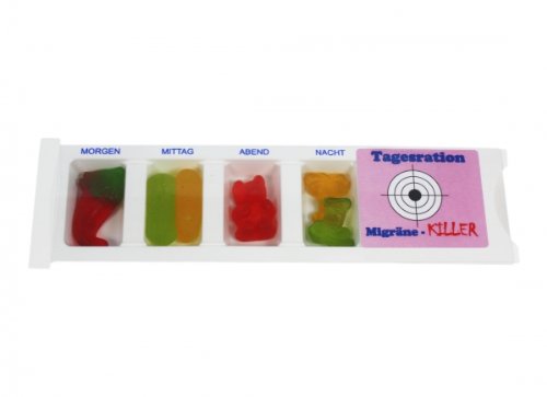 Tablettenbox Migräne Killer Menge:1 Tablettenbox von Mega Paradies GmbH