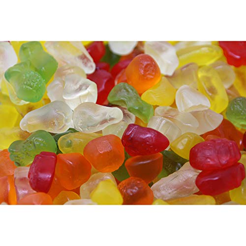 Fruchtgummi Früchtecocktail in Form von Obst sortiert zuckerfrei 175g von Mega Paradies