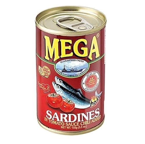 Mega Sardinen in scharfer Tomatensauce mit Chili, 155 g von MEGA