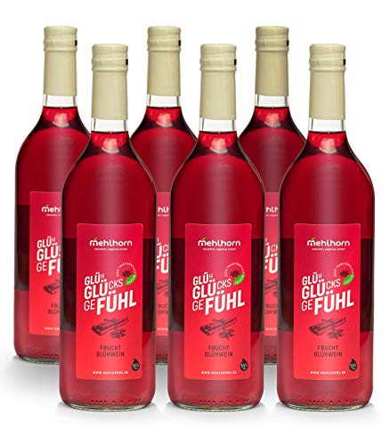 Mehlhorns Glühglücksgefühl rot (6 x 0,75 l), Fruchtglühwein von Mehlhorns Saftmanufaktur