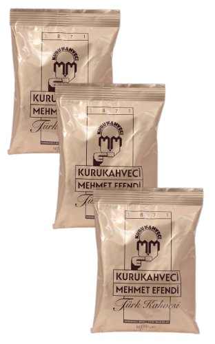 Sparpaket Mehmet Efendi Türkischer Mokka Kaffee 300g, (3 x 100g Packung) von PERGAMO Natural Flavor