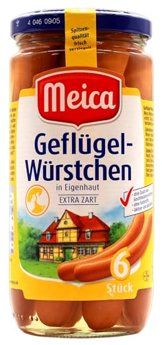 Meica Geflügel Würstchen 6 Stück, 12er Pack (12 x 180g) von Meica