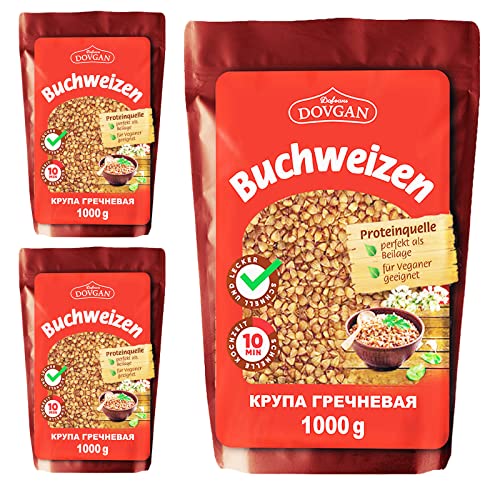 3x1000g Dovgan Buchweizen von Meinbazar