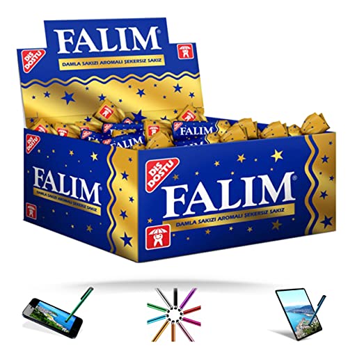 2x Falim Damla Kaugummi ohne Zucker (100 Stück/140g) - Falim Damla sakizi mit Touch Pen von Meinbazar