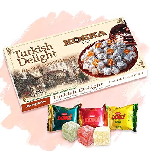 KOSKA Türkischer Honig - Lokum - Turkish Delight / Haselnuss - Findikli - Hazelnut + 3 Loki GRATIS dazu von Meinbazar