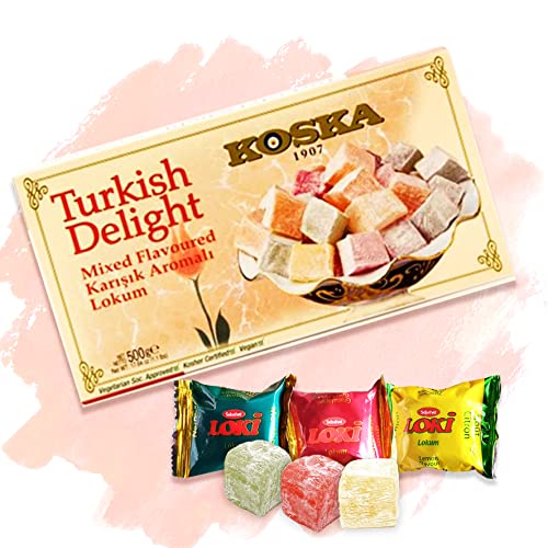 KOSKA Türkischer Honig - Lokum - Turkish Delight / Mix - Karisik + 3 Loki GRATIS dazu von Meinbazar