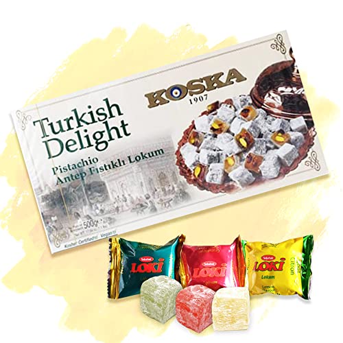 KOSKA Türkischer Honig - Lokum - Turkish Delight / Pistazie - Fistikli - Pistachio + 3 Loki GRATIS dazu von Meinbazar