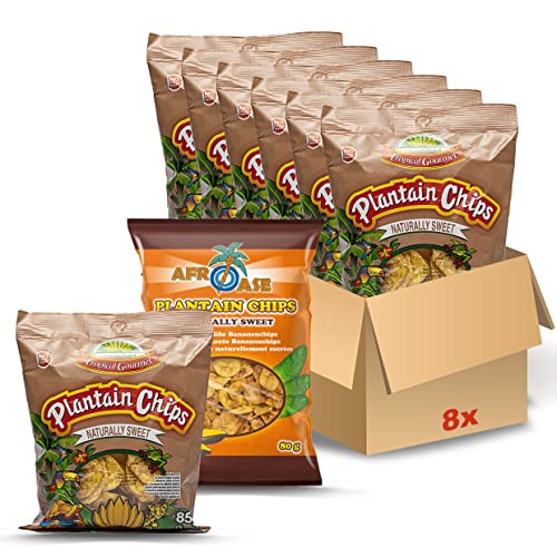 Plantain Chips Set 7x85g Tropical Gourmet + 1x80g Afroase Plantain Chips Set 7x85g Tropical Gourmet + 1x80g Afroase von Meinbazar
