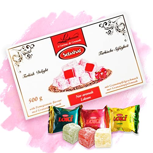 SEBAHAT Türkischer Honig - Lokum - Turkish Delight / Granatapfel - Nar + 3 Loki GRATIS dazu von Meinbazar