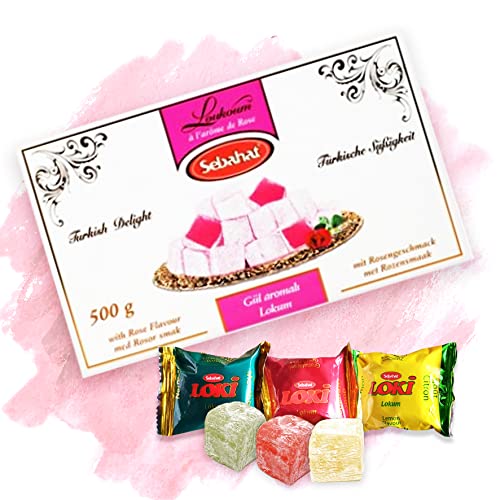 SEBAHAT Türkischer Honig - Lokum - Turkish Delight / Rose - Gül + 3 Loki GRATIS dazu von Meinbazar