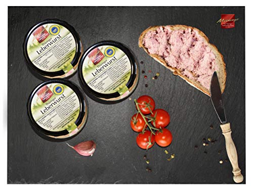 Leberwurst aus Thüringen Original I Aufstrich in Glas-Konserven I 3 Gläser mit je 300g Leberwurst aus Thüringen Original I Aufstrich in Glas-Konserven I 3 Gläser mit je 300g von Meininger Die Thüringer Traditionsfleischerei