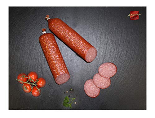 Rennsteig Salami I Deutsche Wurst aus Meiningen I 2x 400g Salami von Meininger Die Thüringer Traditionsfleischerei