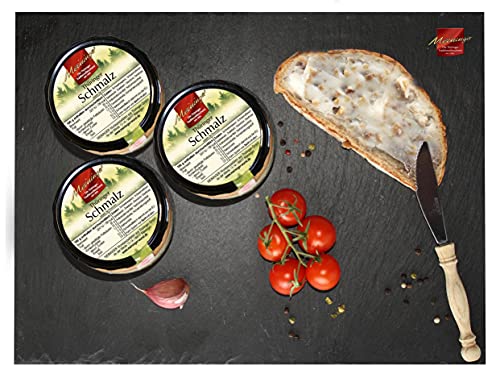 Thüringer Schmalz mit Röstzwiebel I 3 x 250g im Glas Thüringer Schmalz mit Röstzwiebel I 3 x 250g im Glas von Meininger Die Thüringer Traditionsfleischerei