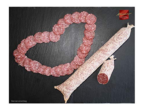 Wurst aus Thüringen "Unsere Beste" I Wurstspezialität aus Meiningen I 2x 250g Salami von Meininger Die Thüringer Traditionsfleischerei