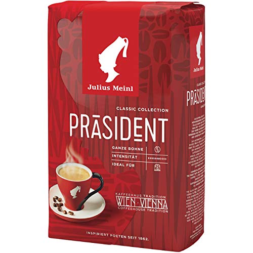 Julius MEINL Kaffee Präsident, ganze Bohnen, 5 Packungen mit jeweils 500 g, gesamt 2.5 KG von Meinl Percussion